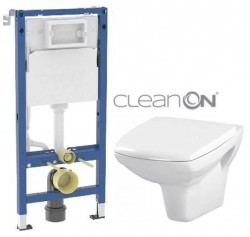 GEBERIT DuofixBasic bez tlačítka + WC CERSANIT CLEANON CARINA  + SEDÁTKO (458.103.00.2 X CA1)