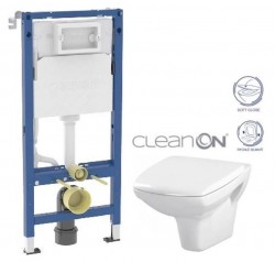 GEBERIT DuofixBasic bez tlačítka + WC CERSANIT CLEANON CARINA + SEDÁTKO (458.103.00.2 X CA2)