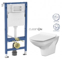 GEBERIT DuofixBasic bez tlačítka + WC CERSANIT CLEANON CARINA + SEDÁTKO (458.103.00.2 X CA3)
