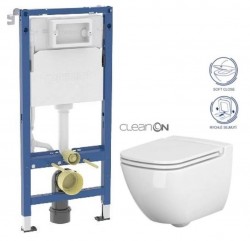 GEBERIT DuofixBasic bez tlačítka + WC CERSANIT CLEANON CASPIA + SEDÁTKO (458.103.00.2 X CP1)