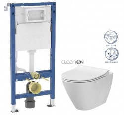 GEBERIT DuofixBasic bez tlačítka + WC CERSANIT CLEANON CITY (458.103.00.2 X CI1)