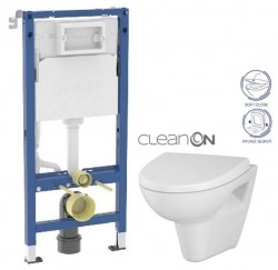 GEBERIT DuofixBasic bez tlačítka + WC CERSANIT CLEANON PARVA + SEDÁTKO (458.103.00.2 X PA1)
