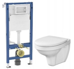 GEBERIT DuofixBasic bez tlačítka + WC CERSANIT DELFI + SEDÁTKO (458.103.00.2 X DE1)