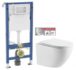 GEBERIT DuofixBasic bez tlačítka + WC INVENA LIMNOS WITH SOFT, včetně soft/close sedátka (458.103.00.2 X LI1)