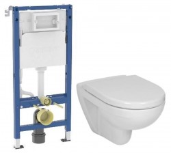 GEBERIT DuofixBasic bez tlačítka + WC JIKA LYRA PLUS + SEDÁTKO DURAPLAST (458.103.00.2 X LY6)