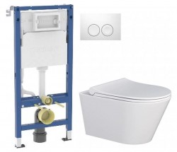 GEBERIT DuofixBasic s bílým tlačítkem DELTA21 + WC MYJOYS MY1 + SEDÁTKO (458.103.00.2 21BI MY1)