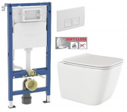 GEBERIT DuofixBasic s bílým tlačítkem DELTA50 + WC INVENA PAROS  + SEDÁTKO (458.103.00.2 50BI RO1)