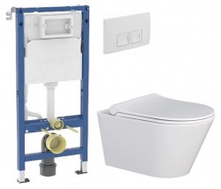 GEBERIT DuofixBasic s bílým tlačítkem DELTA50 + WC MYJOYS MY1 + SEDÁTKO (458.103.00.2 50BI MY1)