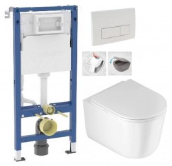 GEBERIT DuofixBasic s bílým tlačítkem DELTA51 + WC DEANTE Jasmin se sedátkem RIMLESS (458.103.00.2 51BI JA1)