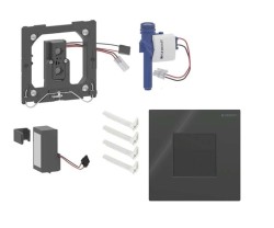 GEBERIT - Elektronické ovládání splachování pisoárů typ 01, bateriové napájení, Bluetooth, černá (116.094.DW.1)