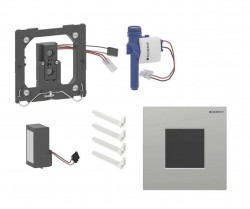 GEBERIT - Elektronické ovládání splachování pisoárů typ 01, síťové napájení, easy to clean, Bluetooth, matný chrom (116.093.JQ.1)