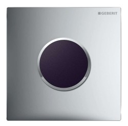 GEBERIT - Elektronické ovládání splachování pisoáru typ 10, síťové napájení, easy to clean, matný chrom (116.025.JQ.1)