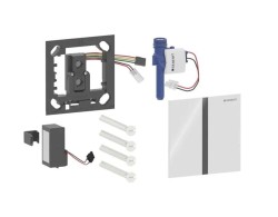 GEBERIT - Elektronické ovládání splachování pisoárů typ 40, bateriové napájení, Bluetooth, sklo/bílá (116.237.SI.1)