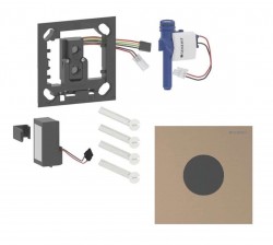 GEBERIT - Elektronické ovládání splachování pisoárů typ 40, bateriové napájení, easy to clean, Bluetooth, kartáčované červené zlato (116.034.QB.1)