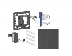 GEBERIT - Elektronické ovládání splachování pisoárů typ 40, bateriové napájení, easy to clean, Bluetooth, kartáčovaný černý chrom (116.237.QD.1)