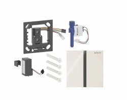 GEBERIT - Elektronické ovládání splachování pisoárů typ 40, bateriové napájení, easy to clean, Bluetooth, sklo/pískově šedá (116.237.JL.1)