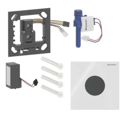 GEBERIT - Elektronické ovládání splachování pisoárů typ 40, síťové napájení, Bluetooth, sklo/bílá (116.024.SI.1)