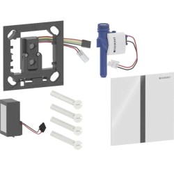 GEBERIT - Elektronické ovládání splachování pisoárů typ 40, síťové napájení, Bluetooth, sklo/bílá (116.227.SI.1)