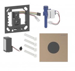 GEBERIT - Elektronické ovládání splachování pisoárů typ 40, síťové napájení, easy to clean, Bluetooth, kartáčované červené zlato (116.024.QB.1)