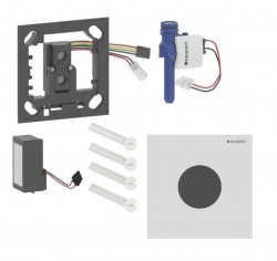 GEBERIT - Elektronické ovládání splachování pisoárů typ 40, síťové napájení, easy to clean, Bluetooth, matná bílá (116.024.JT.1)