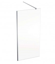 GEBERIT - GEO Sprchová stěna Walk-In, 100x200 cm, stříbrná/čiré sklo (560.139.00.2)