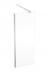 GEBERIT - GEO Sprchová stěna Walk-In, 80x200 cm, stříbrná/čiré sklo (560.119.00.2)