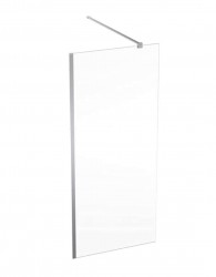 GEBERIT - GEO Sprchová stěna Walk-In, 90x200 cm, stříbrná/čiré sklo (560.129.00.2)