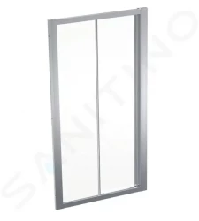 GEBERIT - GEO Sprchové dveře 100x190 cm, stříbrná/čiré sklo (560.133.00.2)