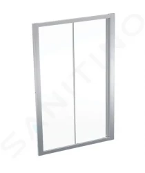 GEBERIT - GEO Sprchové dveře 120x190 cm, stříbrná/čiré sklo (560.153.00.2)