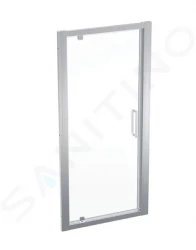 GEBERIT - GEO Sprchové dveře 90x190 cm, stříbrná/čiré sklo (560.125.00.2)