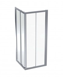 GEBERIT - GEO Sprchový kout 80x80 cm, stříbrná/ čiré sklo (560.112.00.2)