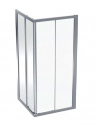 GEBERIT - GEO Sprchový kout 90x90 cm, stříbrná/ čiré sklo (560.122.00.2)