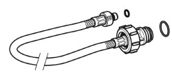 GEBERIT - Hadička pro podomítkové nádrže, délka 33,3 cm (240.921.00.1)