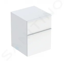 GEBERIT - iCon Boční skříňka 45x60x48 cm, 2 zásuvky, lesklá bílá (502.315.01.1)