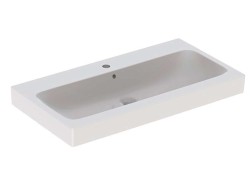 GEBERIT - iCon Umyvadlo 90x49 cm, otvor pro baterii, s přepadem, bílá (124590000)