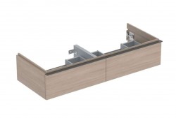 GEBERIT - iCon Umyvadlová skříňka, 118x25x48 cm, 2 zásuvky, dub (502.314.JH.1)