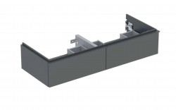 GEBERIT - iCon Umyvadlová skříňka, 118x25x48 cm, 2 zásuvky, lávová (502.314.JK.1)