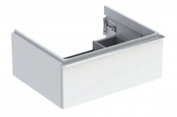 GEBERIT - iCon Umyvadlová skříňka 59x25x48 cm, 1 zásuvka, lesklá bílá (502.310.01.2)