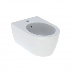 GEBERIT - iCon Závěsný bidet, otvor pro baterii, s přepadem, alpská bílá (501.898.JT.1)