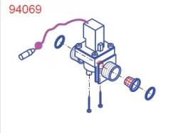 GEBERIT - Kolo ND magnetický ventil s fitrem k termickému pisoáru Fondo, Nova, Felix  94069000 (94069000)