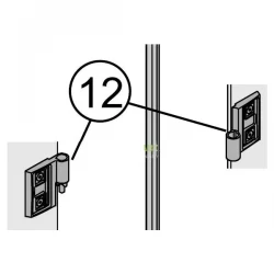 GEBERIT - Kolo ND závěs spodní pravý Niven, chrom pant A170167 (A170167)