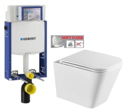 GEBERIT KOMBIFIX ECO, nádržka UP 320 bez tlačítka + WC INVENA FLORINA /VÍROVÉ SPLACH/ WITH SOFT, včetně soft/close sedátka (110.302.00.5 FL1)