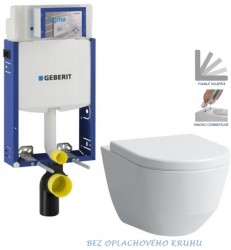 GEBERIT KOMBIFIX ECO, nádržka UP 320 bez tlačítka + WC LAUFEN PRO RIMLESS + SEDÁTKO (110.302.00.5 LP1)