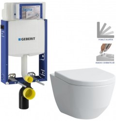 GEBERIT KOMBIFIX ECO, nádržka UP 320 bez tlačítka + WC LAUFEN PRO + SEDÁTKO (110.302.00.5 LP3)