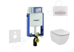 GEBERIT - Kombifix Modul pro závěsné WC s tlačítkem Sigma50, alpská bílá + Ideal Standard Tesi - WC a sedátko (110.302.00.5 NF8)