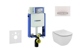 GEBERIT - Kombifix Modul pro závěsné WC s tlačítkem Sigma50, alpská bílá + Ideal Standard Tesi - WC a sedátko (110.302.00.5 NF8)