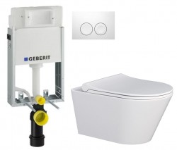 GEBERIT KOMBIFIXBasic vč. bílého tlačítka DELTA 21 + WC MYJOYS MY1 + SEDÁTKO (110.100.00.1 21BI MY1)