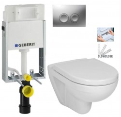 GEBERIT KOMBIFIXBasic vč. matného tlačítka DELTA 25 + WC JIKA LYRA PLUS + SEDÁTKO DURAPLAST SLOWCLOSE (110.100.00.1 21MA LY5)