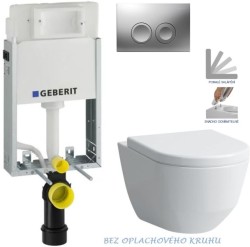 GEBERIT KOMBIFIXBasic vč. matného tlačítka DELTA 25 + WC LAUFEN PRO RIMLESS + SEDÁTKO (110.100.00.1 21MA LP1)