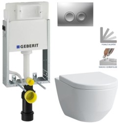 GEBERIT KOMBIFIXBasic vč. matného tlačítka DELTA 25 + WC LAUFEN PRO + SEDÁTKO (110.100.00.1 21MA LP3)